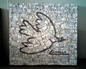omaggio a Picasso realizzato in smalti